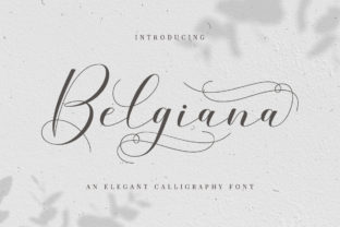 Belgiana: A Modern Script Font for Editorial Design