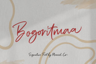 Bogoritmaa Font Review: A Modern Signature Typeface