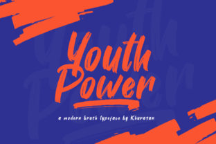 Branding with Youth Power: A Vintage Brush Font