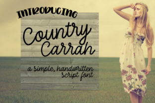 Country Carrah: A Rustic Script Font for Authentic Brands