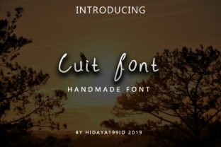 Cuit: A Modern Handwritten Font for Editorial Design