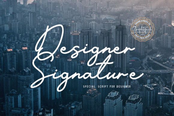 Designer Signature Font for Polished Branding