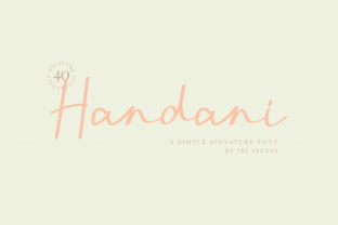 Handani: A Casual Handwritten Font for Web Design