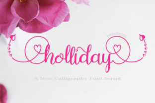 Holliday Font: Romantic Script for Crafters