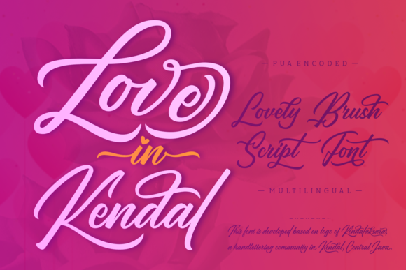 Love in Kendal: A Handwritten Font for Editorial Charm