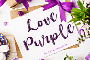 Love Purple Font: A Sweet Script for Editorial Design