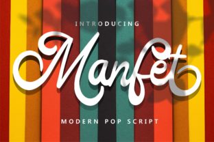 Manfet Typeface: A Playful Script for Editorial Design