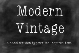Modern Vintage Typeface for Editorial Design