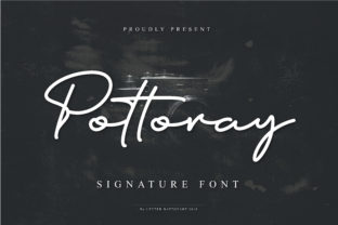 Pottoray: A Modern Script Typeface for Elegant Branding