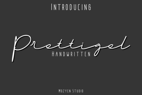 Prettigel Typeface: Modern Script for Branding