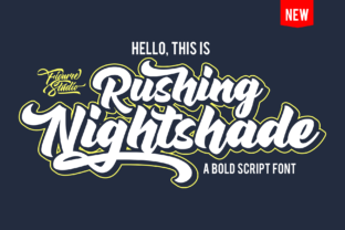Rushing Nightshade Font for Crafters