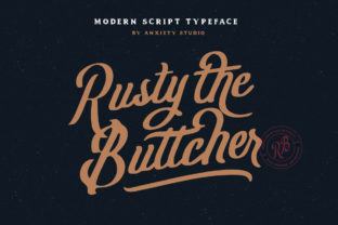 Rusty the Buttcher: A Bold Script Font for Branding