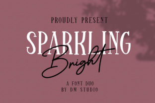 Sparkling Bright Duo: A Chic Typeface for Modern Branding