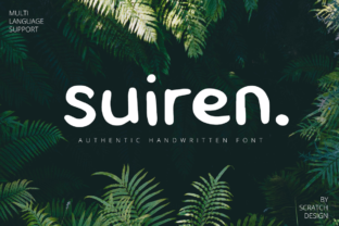 Suiren Font: A Playful Handwritten Typeface for Crafters
