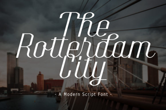 The Rotterdam City: A Handwritten Font for Editorial Design
