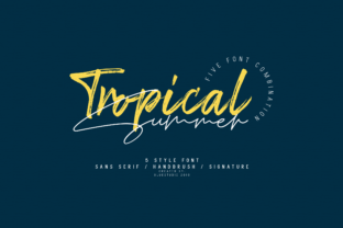 Tropical Summer Font: Elevate Your Brand Identity
