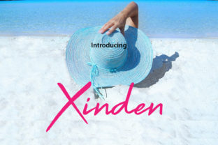 Xinden: A Modern Script Font for Web Design